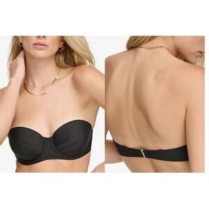 CALVIN KLEIN Women's Molded Underwire Balconette Bikini Top